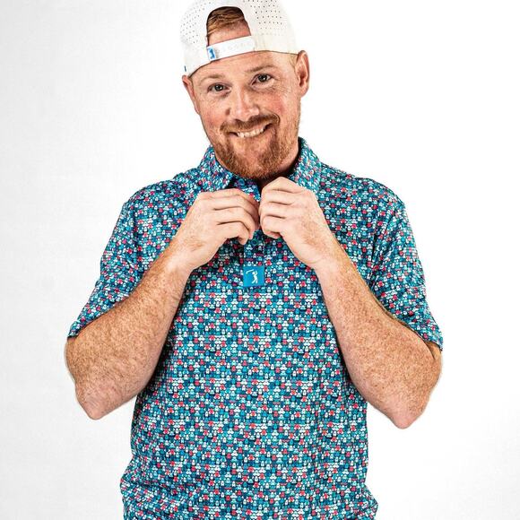 Bogey Bros Golf Co - Eyes Up Here - The 305 - Polo - Picture 2 of 7